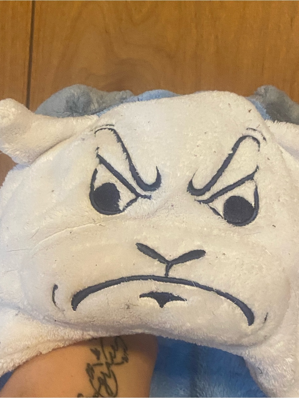 Comfy critter “Ramesis” Tarheels hooded blanket